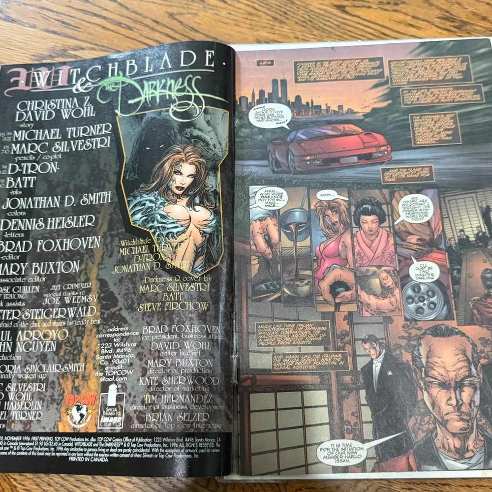 Witchblade 10 Newsstand Edition Top Cow Image Comics 1996 Michael Turner Art